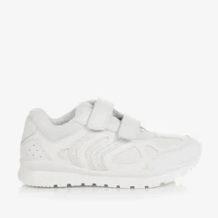 Geox Trainers|School Shoes*White Faux Leather Trainers