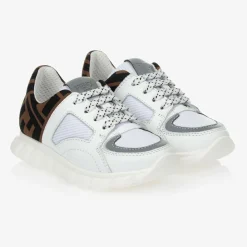 Fendi Trainers|Trainers*White FF Leather Trainers
