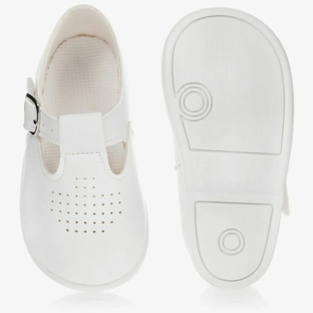 Early Days Baypods Traditional Shoes|First Walkers*White First Walker Shoes