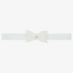 Cute Cute Hair Accessories*White Glitter Bow Headband
