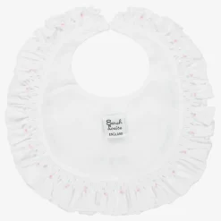 Sarah Louise Feeding Accessories*White Hand-Smocked Baby Bib