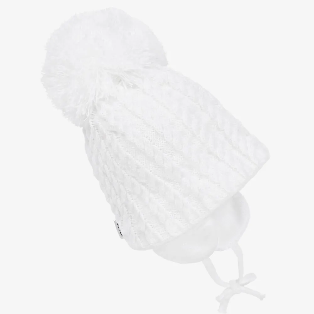 Sätila of Sweden Hats*White Laura Knitted Giant Pom-Pom Beanie
