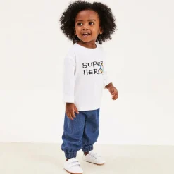 Tip Toey Joey First Walkers|First Walkers*White Leather Baby Trainers