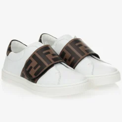 Fendi Trainers|Trainers*White Leather FF Trainers