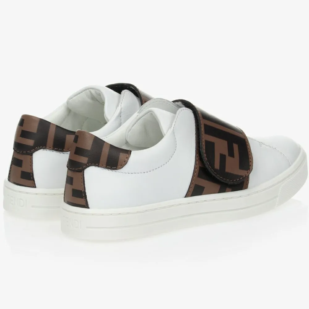 Fendi Trainers|Trainers*White Leather FF Trainers