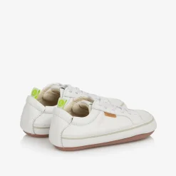 Tip Toey Joey Trainers|Trainers*White Leather First Walker Trainers