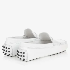 Tods Loafers & Moccasins|Loafers & Moccasins*White Leather Gommino Moccasins