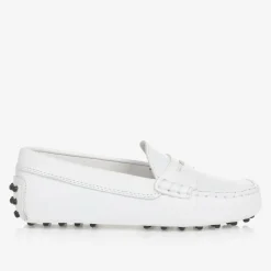 Tods Loafers & Moccasins|Loafers & Moccasins*White Leather Gommino Moccasins