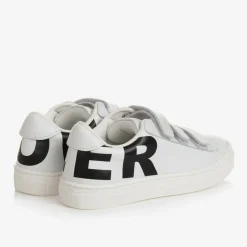 Moncler Enfant Trainers|Trainers*White Leather Logo Trainers