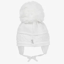 Sätila of Sweden Hats*White Malva Giant Pom-Pom Hat
