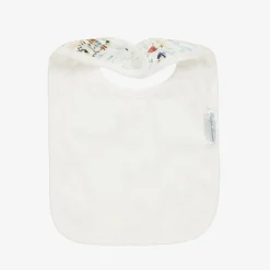 Ralph Lauren Gifts*White Nautical Print Cotton Baby Bib