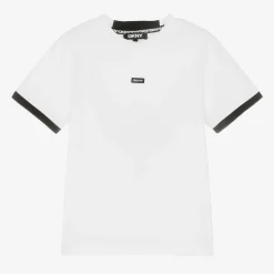 DKNY Tops*White Organic Cotton T-Shirt