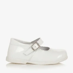 Childrens Classics Bar Shoes*White Patent Leather Shoes