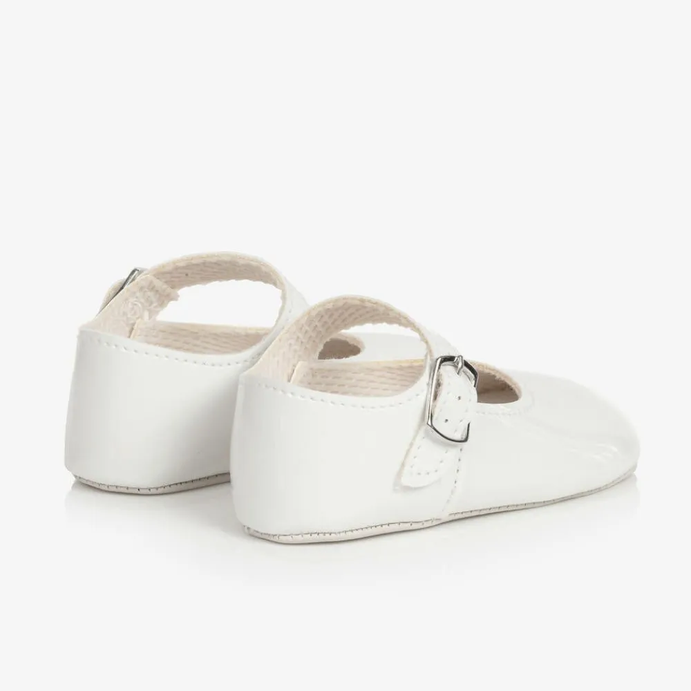 Early Days Pre Walkers|Pre Walkers*White Patent Pre-Walker Shoes