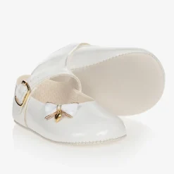 Early Days Pre Walkers|Pre Walkers*White Patent Pre-Walker Shoes