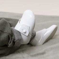 Early Days Baypods Traditional Shoes*White Patent Pre-Walker Shoes