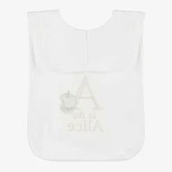 Paint My Dreams Gifts*White Personalised 'A' Initial Bib