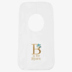 Paint My Dreams Gifts*White Personalised 'B' Initial Bib