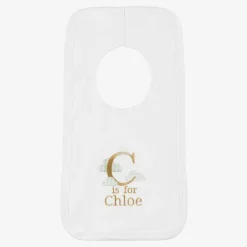 Paint My Dreams Gifts*White Personalised 'C' Initial Bib
