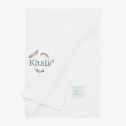 Paint My Dreams Gifts*White Personalised Cotton Blanket (88cm)