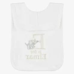 Paint My Dreams Gifts*White Personalised 'E' Initial Bib
