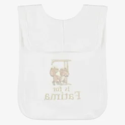 Paint My Dreams Gifts*White Personalised 'F' Initial Bib