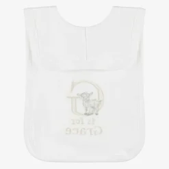 Paint My Dreams Gifts*White Personalised 'G' Initial Bib