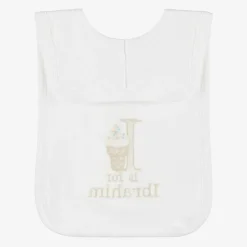 Paint My Dreams Gifts*White Personalised 'I' Initial Bib