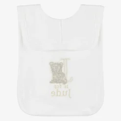 Paint My Dreams Gifts*White Personalised 'J' Initial Bib