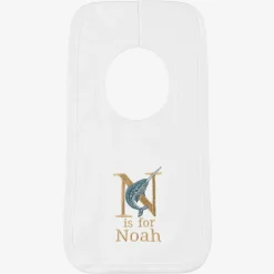 Paint My Dreams Gifts*White Personalised 'N' Initial Bib