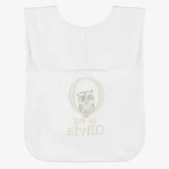 Paint My Dreams Gifts*White Personalised 'O' Initial Bib
