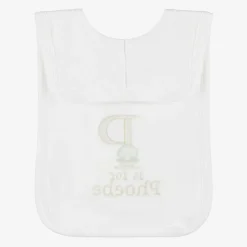 Paint My Dreams Gifts*White Personalised 'P' Initial Bib