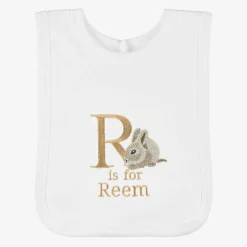 Paint My Dreams Gifts*White Personalised 'R' Initial Bib