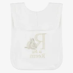 Paint My Dreams Gifts*White Personalised 'R' Initial Bib