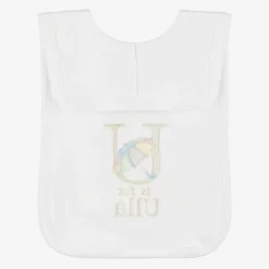 Paint My Dreams Gifts*White Personalised 'U' Initial Bib