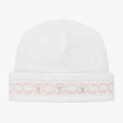 Kissy Kissy Hats*White Pima Cotton Baby Hat