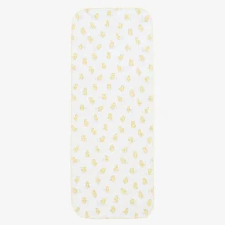 Kissy Kissy Feeding Accessories*White Pima Cotton Cheery Chicks Burp Cloth (49cm)