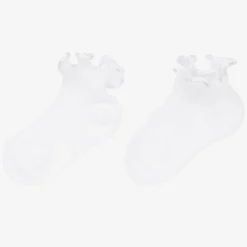 Story Loris Socks*White Ruffle Baby Socks