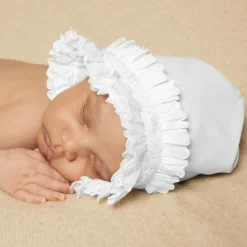 Sarah Louise Hats*White Smocked Baby Bonnet