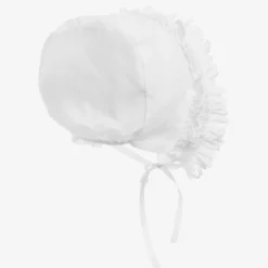 Sarah Louise Hats*White Smocked Baby Bonnet