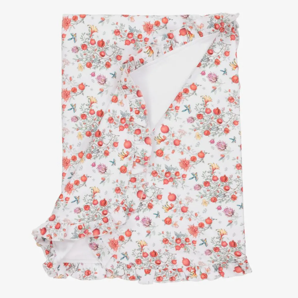 My Little Pie Blankets & Shawls*White Supima Cotton Pomegranate Blanket (84cm)