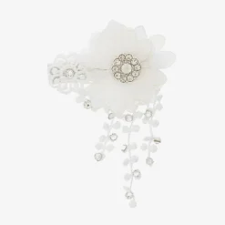Cute Cute Hair Accessories*White Swarovski Hairclip (6cm)