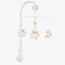 Nanán Nursery Accessories*White Teddy Bear Musical Cot Mobile (40cm)