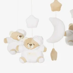 Nanán Nursery Accessories*White Teddy Bear Musical Cot Mobile (40cm)