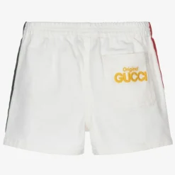 Gucci Shorts|Shorts*White Web Denim Shorts
