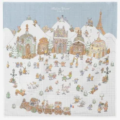 Atelier Choux Paris Sleeping Accessories*White Winter Swaddle (97cm)