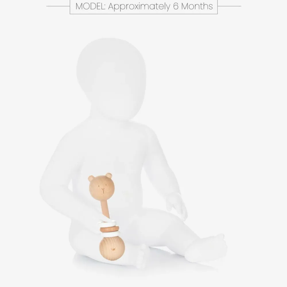 Bam Bam Toys*Wooden Bear Rattle (15cm)