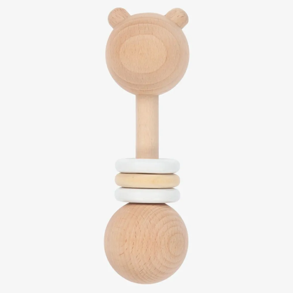 Bam Bam Toys*Wooden Bear Rattle (15cm)