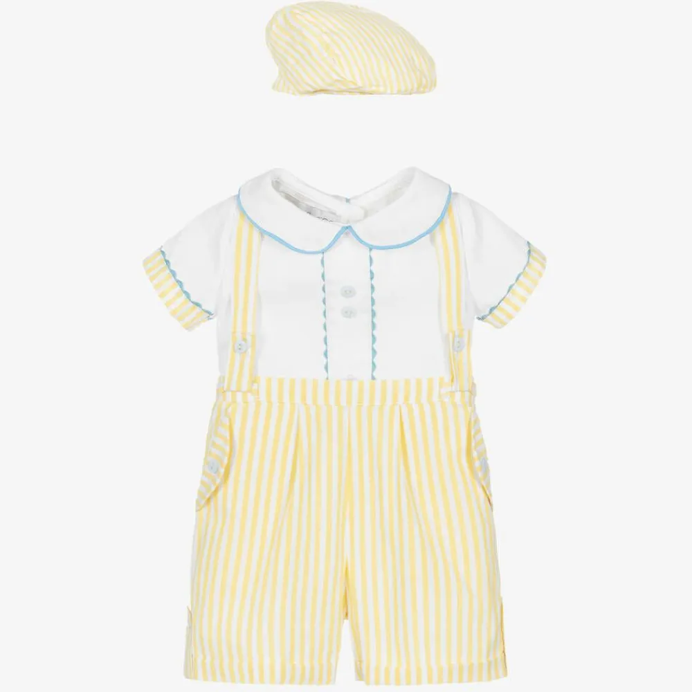Beau KiD Outfit Sets*Yellow & White Shorts Set