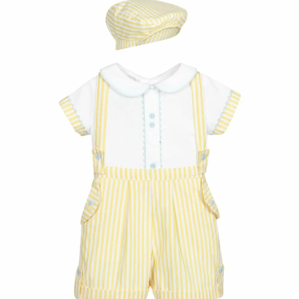 Beau KiD Outfit Sets*Yellow & White Shorts Set